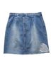Gap 100% Cotton Hearts Blue Denim Skirt Size 6 - photo 2