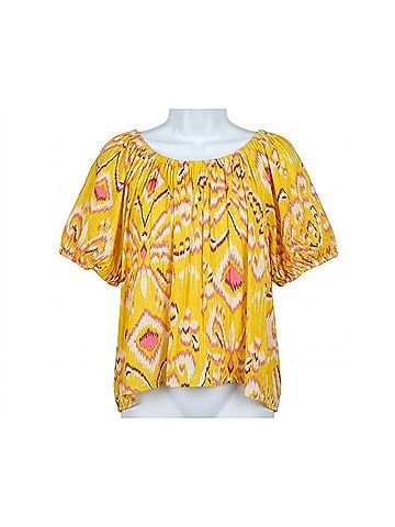 Joy Joy Goldie Aztec Blouse in Yellow (view 1)