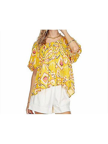 Joy Joy Goldie Aztec Blouse in Yellow (view 2)