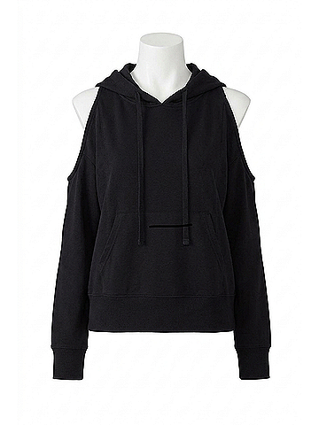 Sundays Peyton Hoodie in Black (view 1)