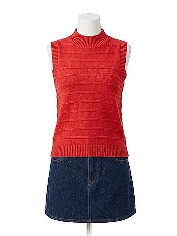 Sanctuary Life Is Easy Shell Blouse in Cherry Red (view 1)