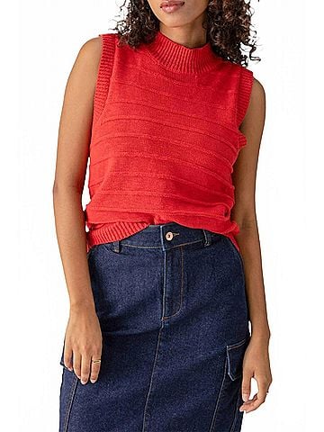 Sanctuary Life Is Easy Shell Blouse in Cherry Red (view 2)