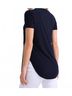 Joseph Ribkoff Solid Blue Rounded Hem Tee in Navy Size 14 - photo 3