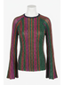 FRNCH Stripes Red Ninog Top in Multi-Colored Size M - photo 2
