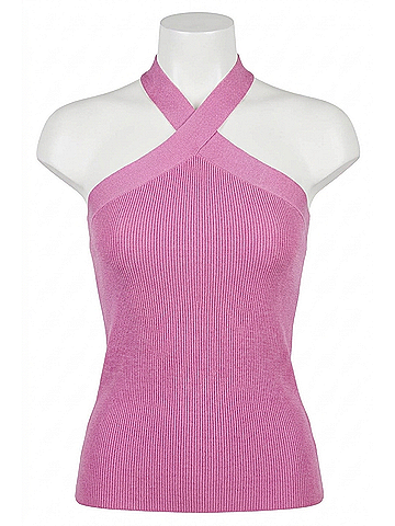 Skies Are Blue Daydreaming Tank Top - Plus in Pink (view 1)