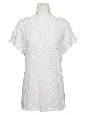 Hatch Everyday Linen Tee - Maternity in White (view 1)