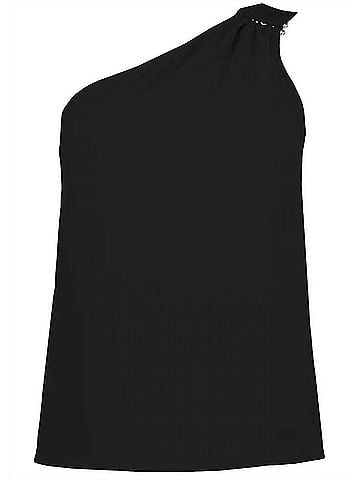 Bishop + Young Women's One Shoulder Top in Black (view 2)