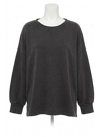 perfectwhitetee Niall Crewneck Sweatshirt in Vintage Black (view 1)
