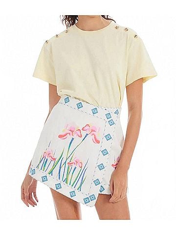 Allison Brooklyn Short Sleeve Tee in Butter (view 2)