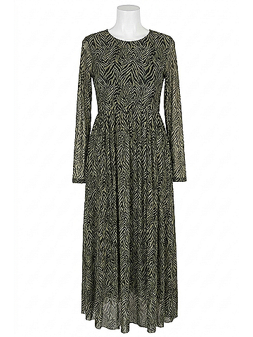 Easel Women's Mesh Dress in Zebra Print (view 1)