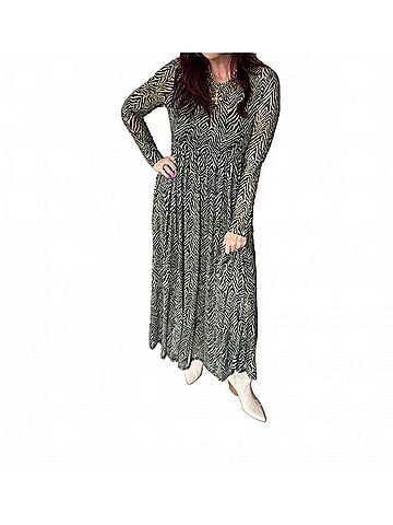 Easel Women's Mesh Dress in Zebra Print (view 2)
