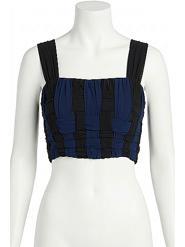 Allison Ariella Tank in Navy/Black (view 1)