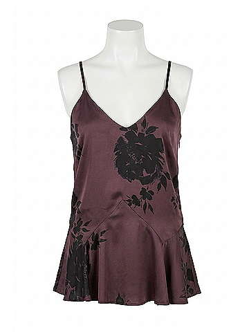 Allison Leilani Tank Top in Brown Floral (view 1)