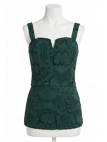 Allison Emery Tank Top in Pine Green (view 1)