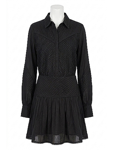 Allison Lillian Button Down Shirt in Black (view 1)