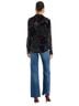 Allison Floral Black Sade Button Down Top in Black Floral Size XS - photo 3