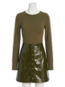 Allison Solid Green Solid Rita Top in Moss Green Size L - photo 1
