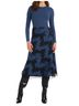 Allison Solid Blue Solid Rita Top in Blue Size S - photo 4