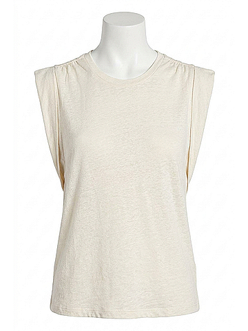 Brochu Walker Reins Muscle Tee in Beige (view 1)