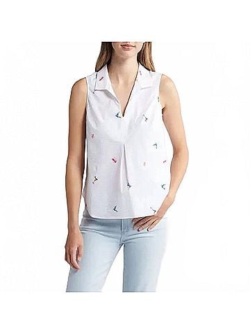 Tommy Bahama Seaside Party Sleeveless Top in White (view 2)