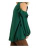 Umgee Solid Green Ruffle Open Shoulder Blouse - Plus in Forest Size XL - photo 3