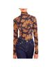 Ulla Johnson Black Aurelia Turtleneck Top in Onyx Size L - photo 2