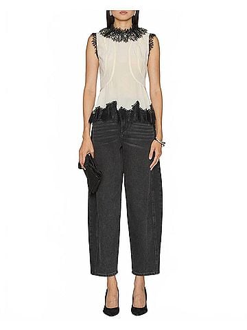 Ulla Johnson Bette Cape Sleeve Top in Creme (view 2)
