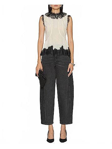 Ulla Johnson Bette Cape Sleeve Top in Creme (view 2)