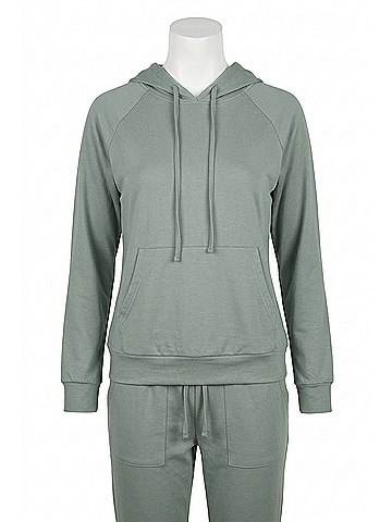 Barefoot Dreams Malibu Collection Butterchic Hoodie in Moonbeam (view 1)