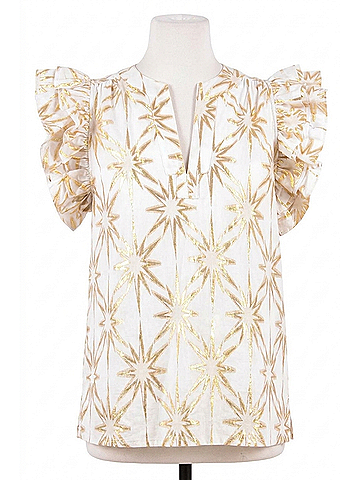 Emily McCarthy Maggie Top in Gold Burst (view 1)