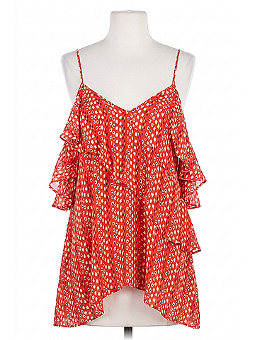 Tanya Taylor Women's Chiara Floral Silk Cami Top in Red (view 1)