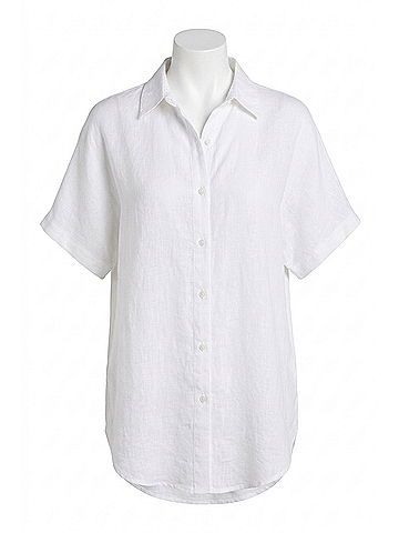 Jodifl Sweet Simplicity Button Down Blouse in White (view 1)