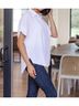 Jodifl Solid White Sweet Simplicity Button Down Blouse in White Size 1X - photo 3