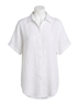 Jodifl Solid White Sweet Simplicity Button Down Blouse in White Size 2X - photo 1
