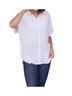 Jodifl Solid White Sweet Simplicity Button Down Blouse in White Size 3X - photo 2