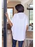 Jodifl Solid White Sweet Simplicity Button Down Blouse in White Size 3X - photo 4