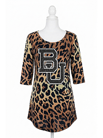 Gameday couture Baylor University Logo Tunic in Leopard (view 1)
