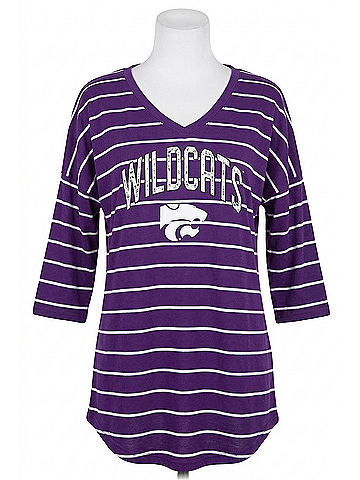 Gameday couture Kansas State University Fall In Line Tunic in Purple (view 1)