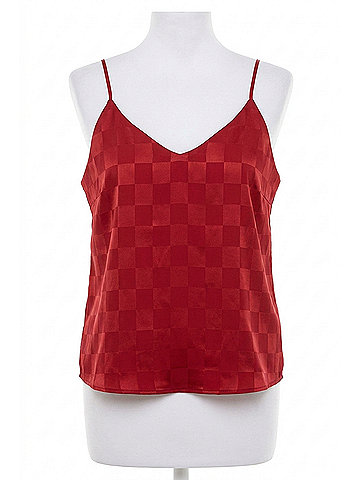 Show Me Your Mumu Spotlight Tank in Red Checker Satin (view 1)