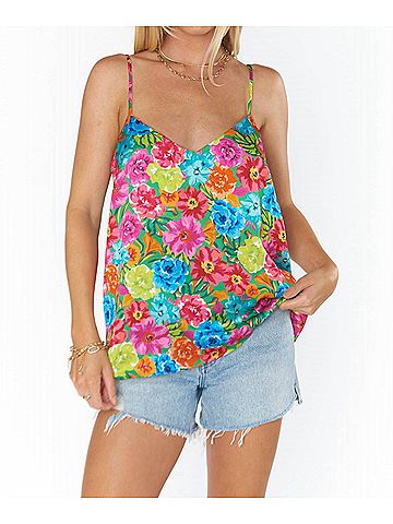 Show Me Your Mumu Spotlight Tank in Bright Floral Soiree (view 2)