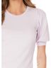 Bobi Solid White Shirred Sleeve Tee in White Size L - photo 3