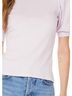 Bobi Solid White Shirred Sleeve Tee in White Size XS - photo 4