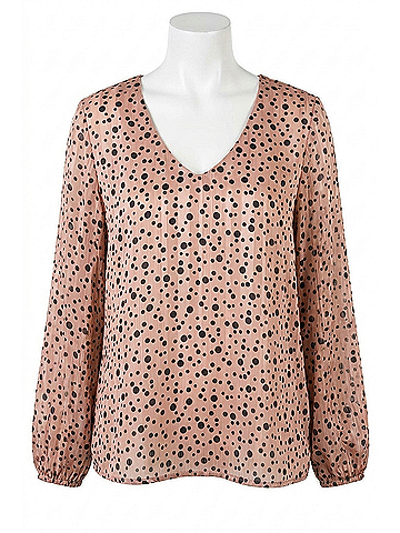 Jodifl Vivian Satin Blouse in Rose Gold (view 1)