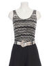 Allison Black Bianca Tank in Black/White Size L - photo 1