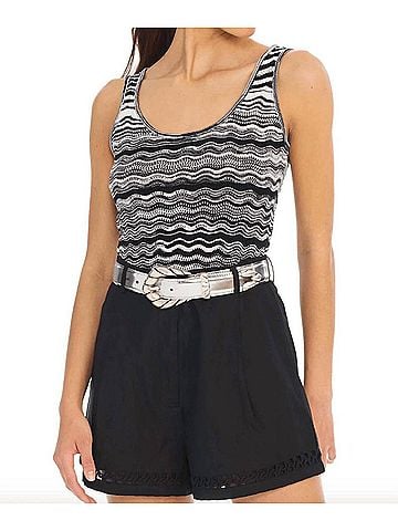 Allison Bianca Tank in Black/White (view 2)