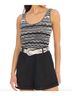 Allison Black Bianca Tank in Black/White Size L - photo 2