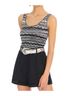 Allison Black Bianca Tank in Black/White Size L - photo 4