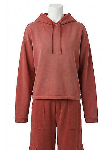 Dear John Paxton Hoodie in Intense Rust (view 1)