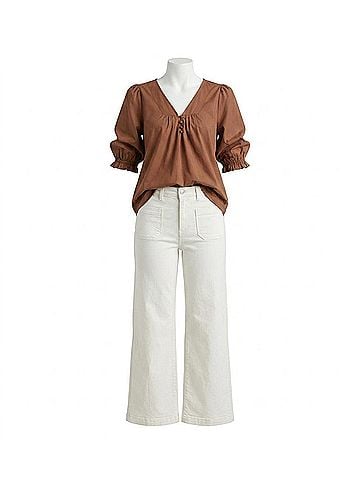Jade Women's Kiona Top in Brown (view 1)