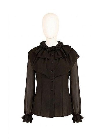 Samuel Dong Women's Blouse in Black (view 1)